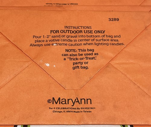 Bolsas de golosinas de Halloween de colección divertido mundo espantapájaros, MaryAnn calavera truco o trato - Imagen 6 de 6