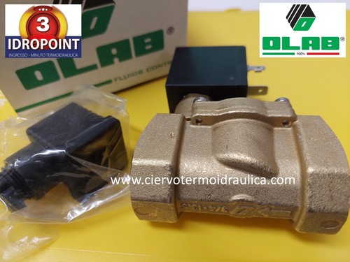 ELETTROVALVOLA OLAB 3/4 N.A. PER ACQUA BOBINA 220-230V 50-60HZ - Foto 5 di 7