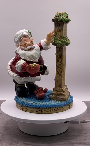 Santa Sitting by Grand Father 6 X 5 X 5 New In box - Video 1 of 1