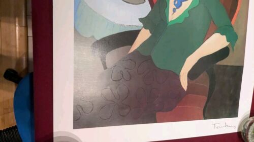 Itzchak Tarkay Happy Recollection Serigraph (kein COA) - Bild 4 von 13