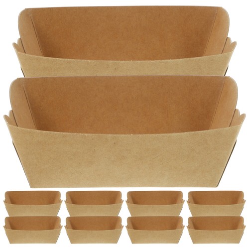 100 Pcs Fast Food Fried Chicken Box Barbecue Takeaway Containers Paper