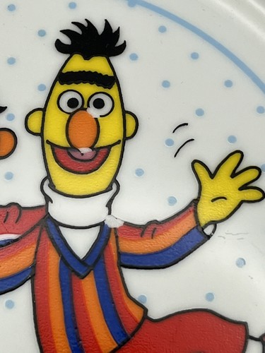 3 pc set Vintage Sesame Street Burt & Ernie Porcelain Child Plate Mug Bowl - Picture 4 of 23