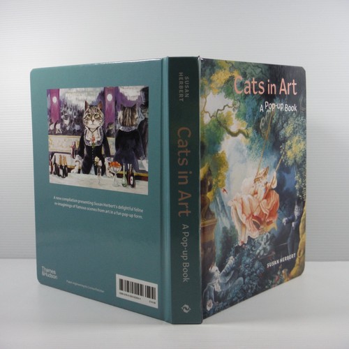 Cats in Art hardcover by Susan Herbert A Pop-up Book 2020 VG Great book for gift - Picture 12 of 15