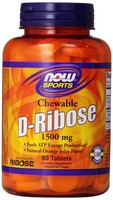 Now Foods D-ribose 1500mg Chewable Tablets, 90-count Now Foods D-ribose 1500mg Chewable Tablets, 90-count