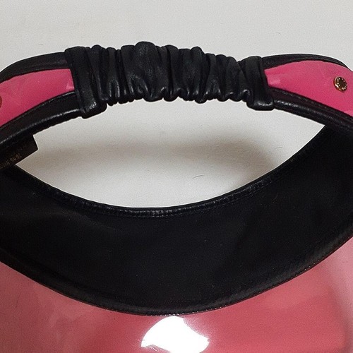 Louis Vuitton visiera rosa monogramma rosa bordo pelle vintage - Foto 8 di 11