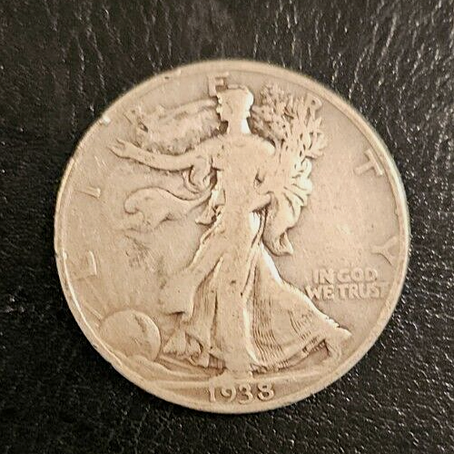1938 D Walking Liberty Half Dollar 50 Cent Coin Rare Tough Date! - Picture 1 of 2