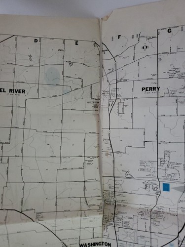 Fort Wayne Indiana USA City Street Road Map 1983 Folding Paper Distressed - Picture 3 of 10