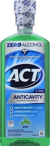 ACT Alcohol Free Anticavity Fluoride Rinse, Mint - 18 oz | NEW AU FREE SHIPPING - Picture 4 of 11