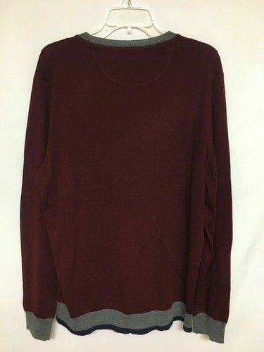 Tasso Elba Men's Merino Wool Blend Sweater 100069693MN XL Wine NWT $75 - Picture 2 of 2