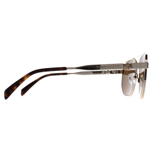 Alexander McQueen Gafas de Sol AM0458S 002 Oro Marrón - Imagen 4 de 6