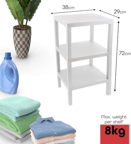 Side Tables Storage Coffee Bedside Table Perfect for Small Narrow Space - Picture 13 of 49