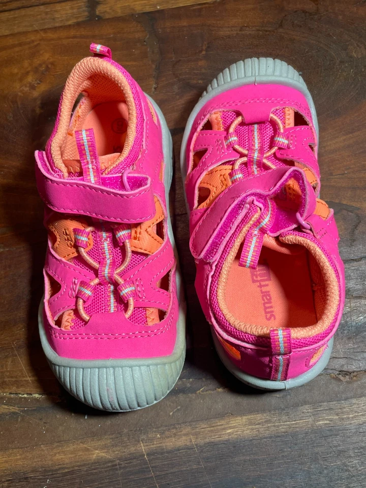 Sandalias Smart Fit para niños ropa deportiva, cordón elástico, cierres de gancho/bucle talla 9 Foto 2 de 4