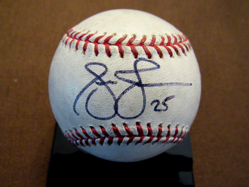 ANDRUW JONES 95 WSC ATLANTA BRAVES SIGNED AUTO OML GAME USED BASEBALL JSA BEAUTY - Picture 3 of 3