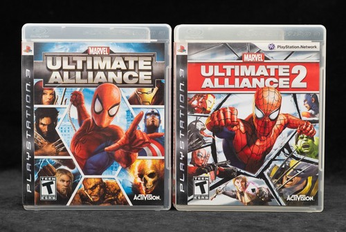 Marvel Ultimate Alliance 1 &2 PS3 CIB komplett in Box getestet