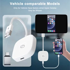 Car Wired Mirror Carplay Intelligent AI BOX Adapter Converter For Apple Phone