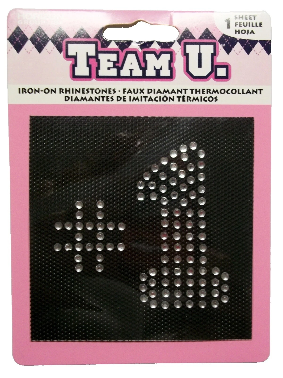 Pedrería Letras, números y palabras Iron-on Apliques de Costura