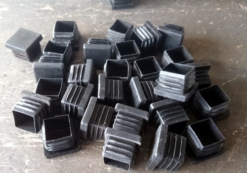 4x  Lamellenstopfen Rohrstopfen 25 x 25mm Endkappe Vierkantrohr Stopfen Kappe