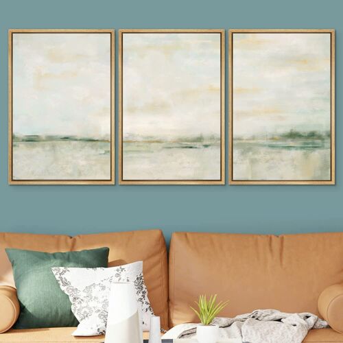 Minimalist Wall Art Framed Canvas Prints Set of 3 - Picture 3 of 5