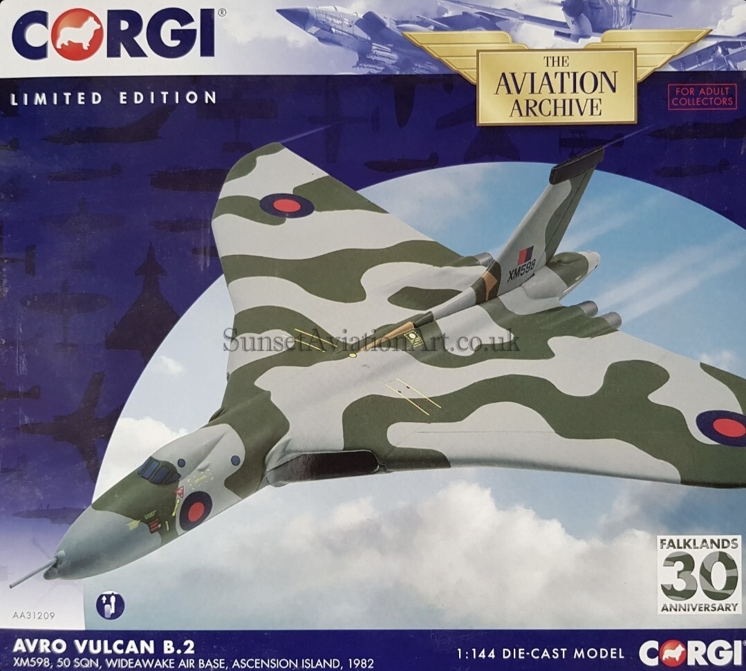 Corgi Aviation AA31209 Avro Vulcan B.2 50 Sqn Wideawake Air Base Ascension Isl