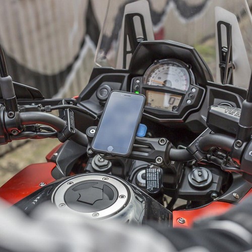 Motorrad Spiegel Handyhalterung Halter Stoßdämpfer alternativ Quad Lock - Bild 7 von 26
