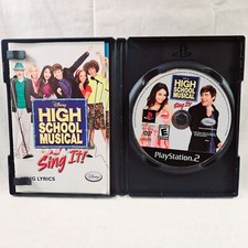 PS 2 Disney High School Musical Sing It! Video Game Sony PlayStation 2 W/ Manual