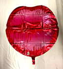 Rare Vintage Pair Of Lips Kissing Valentine’s Day Kiss Mylar Balloon
