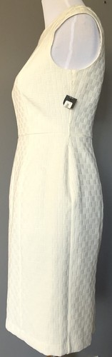 Worthington Women’s Sheath Dress Sz 4 White Weave Cap Sleeves Business Party - Picture 3 of 14