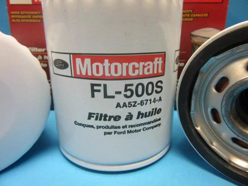 3 filtros de aceite de motor originales Ford Motorcraft FL-500S reemplazar OEM# AA5Z6714A Foto 4 de 4