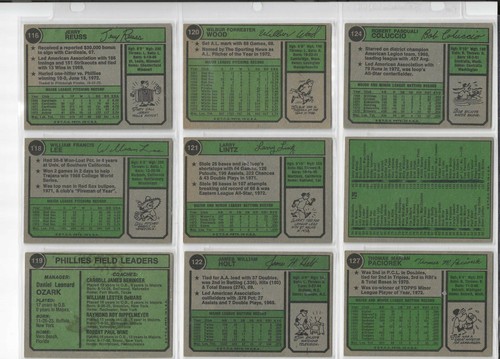 1974 Topps Baseball Cards Singles #101 to #200 - Picture 31 of 141