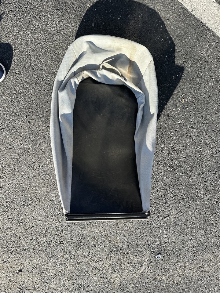 Husqvarna Push Lawn Mower Grass Catcher Bag Metal Frame Used No Tears