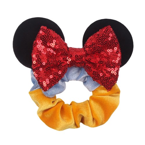 Minnie Ears Velvet Scrunchie Ponytail Holder - Picture 19 of 84
