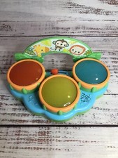 Bright Starts Safari Jungle Beats Musical Toy Drum Melody Mode Lights Baby