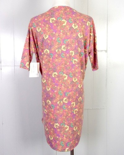 NWT new Lularoe IRMA soft Light Floral Paisley Multicolor Top Shirt SS sz XXS - Picture 4 of 5