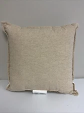 Threshold Double Sided Pillow 100% Cotton 18 X 18in Cream