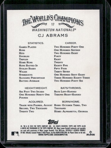 2024 Topps Allen & Ginter Hot Box Foil (#1 - 300) ~You Pick & Complete Your Set~ - Picture 25 of 391