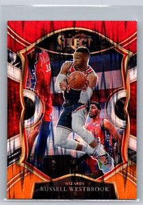 2020-21 Panini Select #39 Russell Westbrook Red White Orange Flash