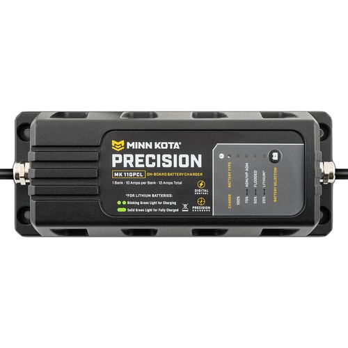 Minn Kota On-Board Precision Charger MK-110 PCL 1 Bank x 10 AMP LI Charger - Picture 3 of 4