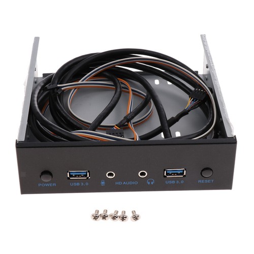 1Pack USB3.0 2Port Front Panel Bay USB Hub & Power Switches for Desktop - Bild 8 von 12