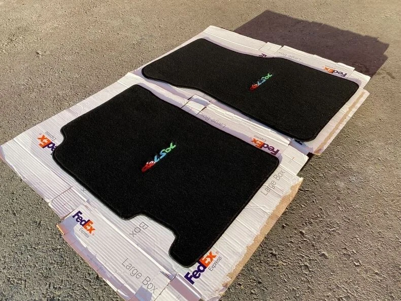 Juego de 2 alfombrillas negras para Honda Civic CRX del Sol; 1993/1994 Foto 3 de 4