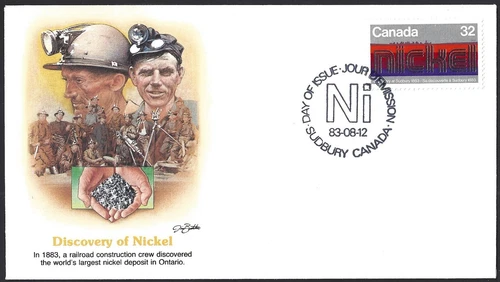🍁Canada  #996   "DISCOVERY OF NICKEL"   Brand New  1983 Fleetwood Cover