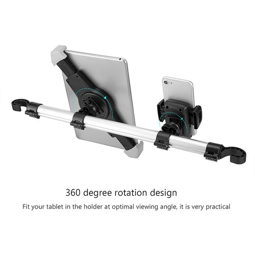 7-14" Car Tablet Holder Back Seat Centre Universal Headrest Mount for iPad Phone - Picture 13 of 19