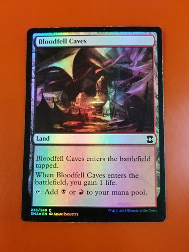 1x Bloodfell Caves | FOIL | Eternal Masters | MTG Magic Cards - Picture 3 of 8