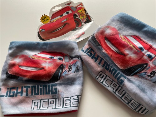 Lightning McQueen Cars Boys Snood Scarf + Gift Mask -Warm Fleece -one Size NEW - Picture 2 of 5