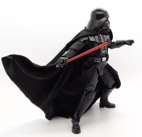 SU-DV-CPBS: 1/12 Black Fabric wired cape & robe for Star Wars 6" Darth Vader - Picture 6 of 6