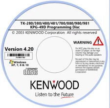 Kenwood KPG-49D Software Ver. 4.20 for TK-280/380/480/780/880/980 series radios