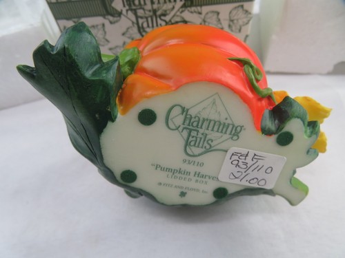 Charming Tails Pumpkin Harvest Schmuckschatulle Mackenzie Mouse 93/110 Fitz & Floyd - Bild 4 von 5
