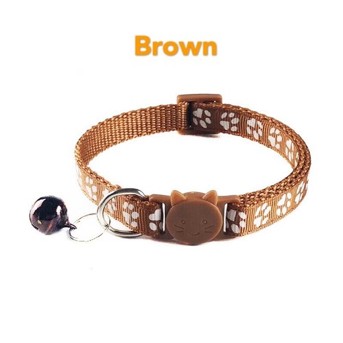 10 Pcs Dog Cat Puppy Kitten Collar Pet Adjustable Neck Strap Nylon Buckle Bell - Picture 28 of 48