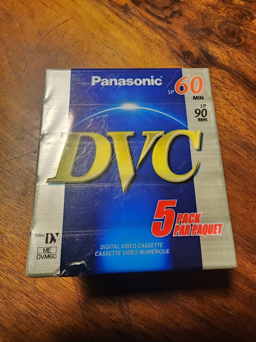 NEW 5 PK Panasonic 60/90min Mini Digital Video Cassette DVC