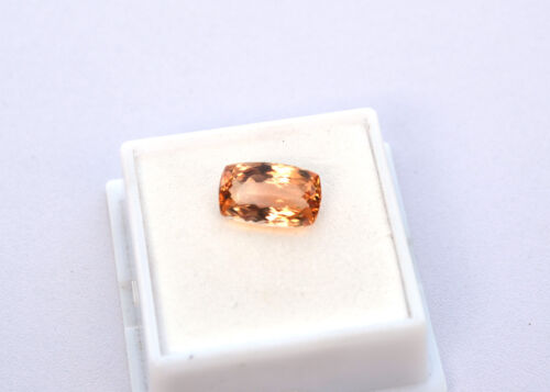 5.34 Carat Cushion Cut Imperial Topaz - Picture 2 of 4