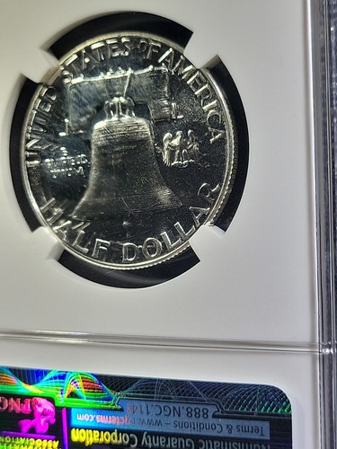 Medio dólar Franklin 1955 EE. UU. - plata - prueba 68 (NGC) - Imagen 6 de 6